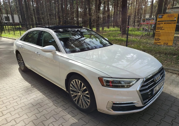 Audi A8 cena 210000 przebieg: 97000, rok produkcji 2019 z Warszawa małe 667